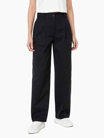 Calvin Klein - Quần Kaki Dài Nữ Stretch Chino With Pleat Wide
