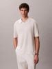 Calvin Klein - Áo Thun Có Cổ Nam Linen Blend Open Collar Polo Shirt