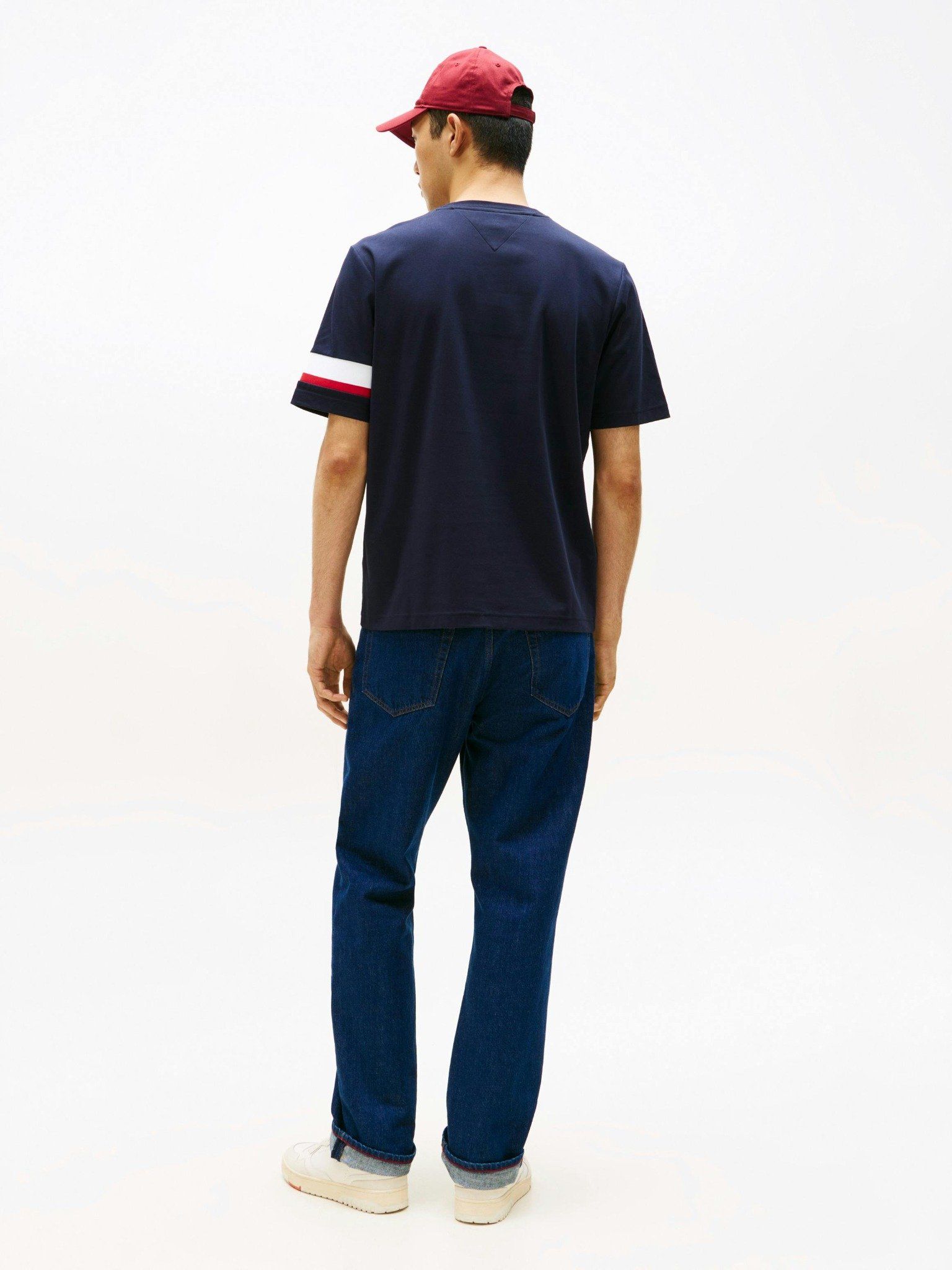 Tommy Hilfiger - Áo thun tay ngắn nam Colour-Blocked Sleeve Interlock Knit T-Shirt