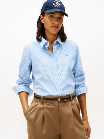 Tommy Hilfiger - Áo Sơ Mi Nữ Regular Fit Poplin Shirt
