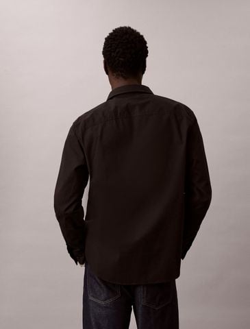 Calvin Klein - Áo Sơ Mi Nam Long Sleeve Solid Washed Oxford Easy Shirt