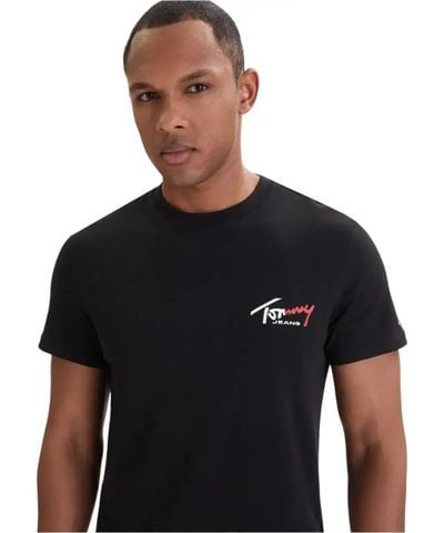 Tommy Hilfiger - Áo Thun Tay Ngắn Nam Slim Sign Chest Tee
