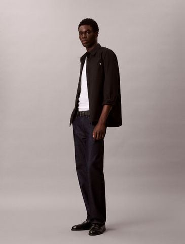 Calvin Klein - Áo Sơ Mi Nam Long Sleeve Solid Washed Oxford Easy Shirt