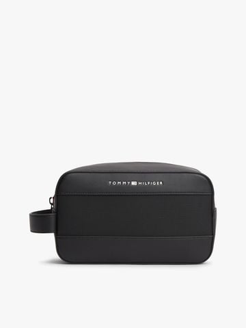 Tommy Hilfiger - Túi Xách Cầm Tay Nam Metal Logo Mixed Texture Washbag
