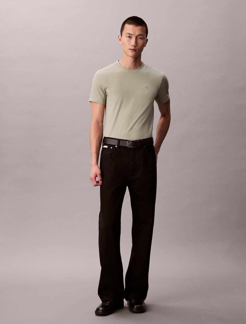 Calvin Klein - Áo thun thời trang nam Stretch Cotton Slim Tee