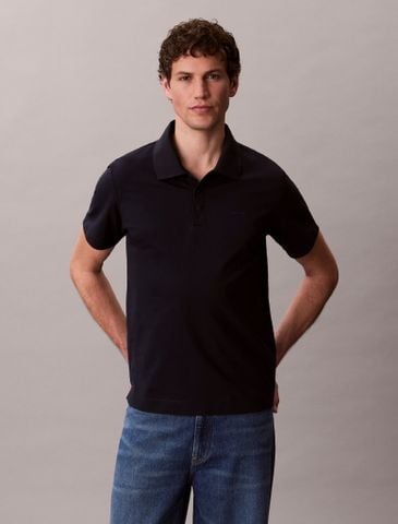 Calvin Klein - Áo Thun Có Cổ Nam Cotton Blend Pique Polo Shirt