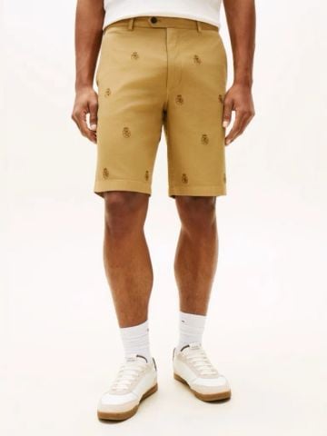 Tommy Hilfiger - Quần Kaki Ngắn Nam Dover Crest Embroidery Washed Chino Bermuda Shorts