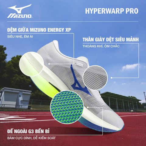 Mizuno - Giày Chạy Bộ Nam Hyperwarp Pro