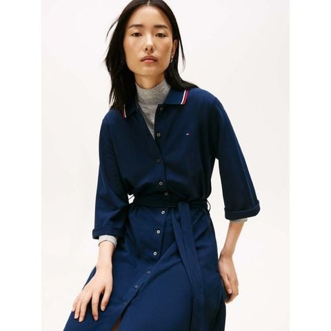 Tommy Hilfiger - Đầm nữ TH Buttoned Slim Polo Dress