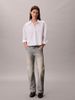 Calvin Klein - Áo Sơ Mi Nữ Poplin Relaxed Cropped Button-Down Shirt