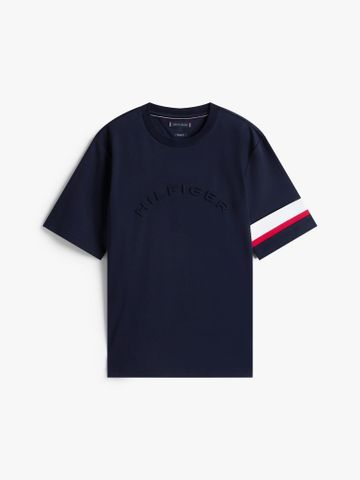 Tommy Hilfiger - Áo thun tay ngắn nam Colour-Blocked Sleeve Interlock Knit T-Shirt