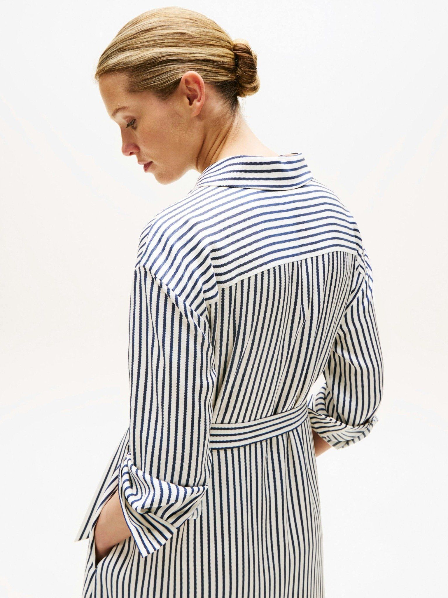 Tommy Hilfiger - Đầm nữ Twill Midi Shirt Dress