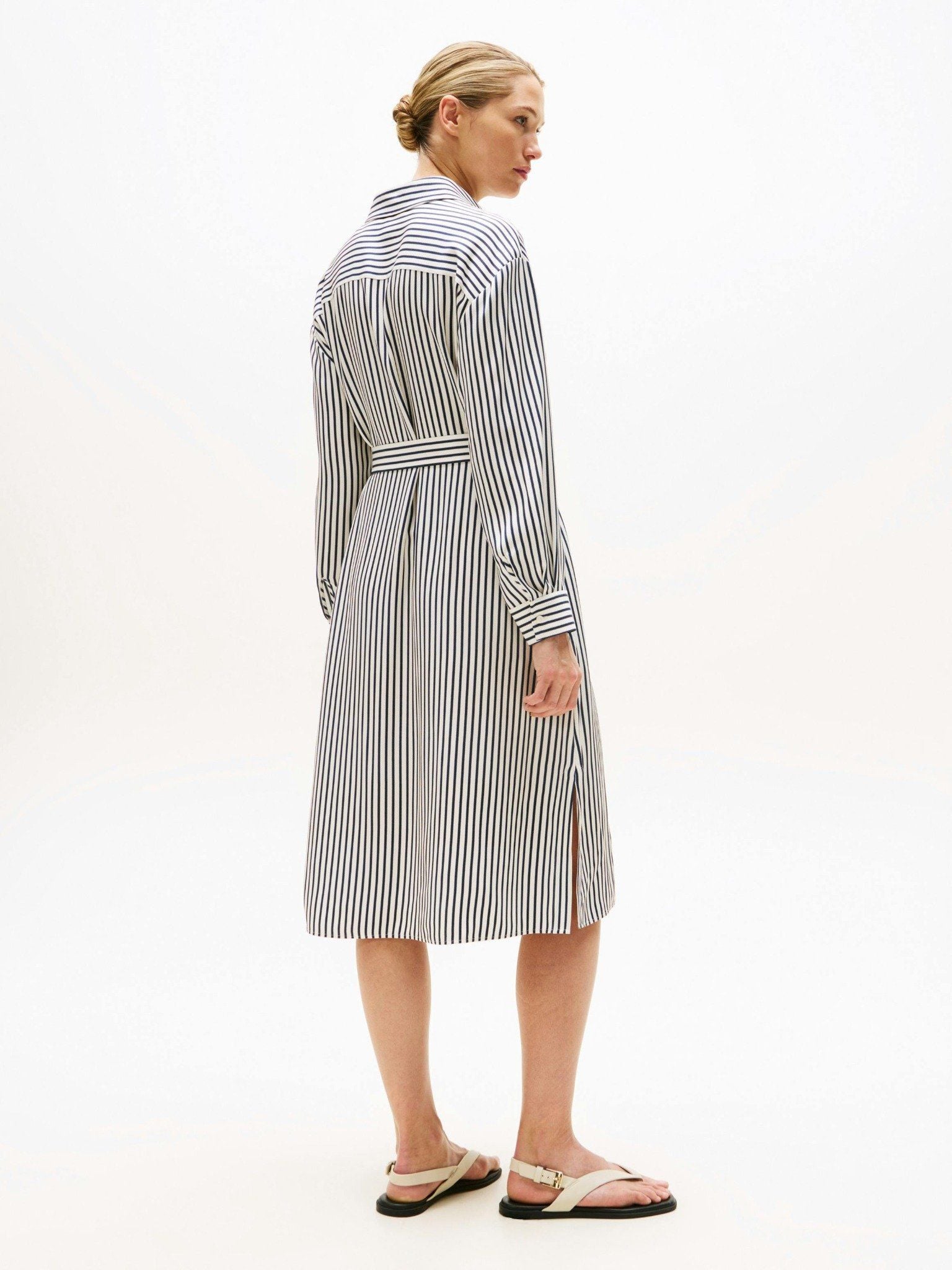 Tommy Hilfiger - Đầm nữ Twill Midi Shirt Dress