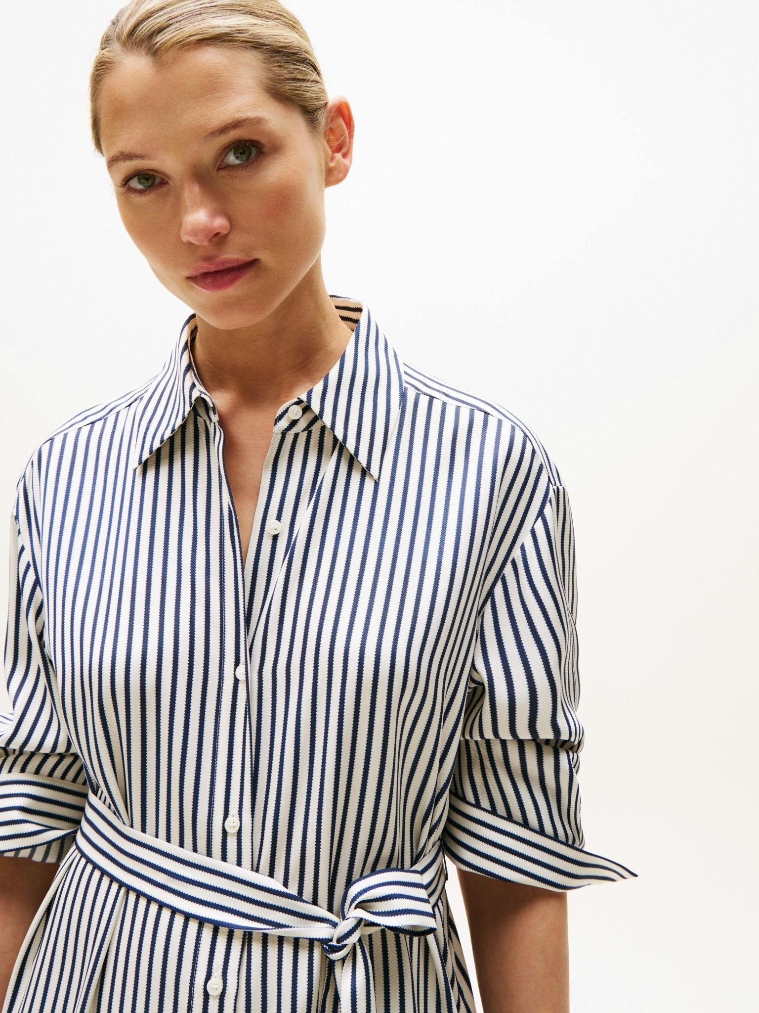 Tommy Hilfiger - Đầm nữ Twill Midi Shirt Dress