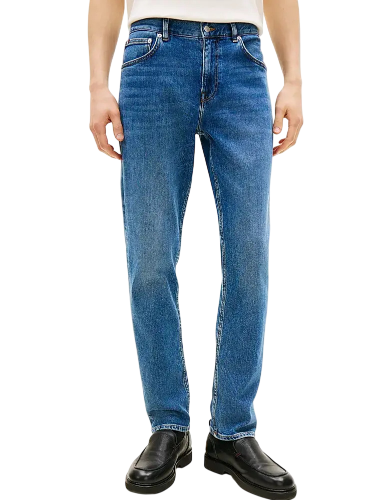 Tommy Hilfiger - Quần Jean Dài Nam Straight Denton Stretch Indigo
