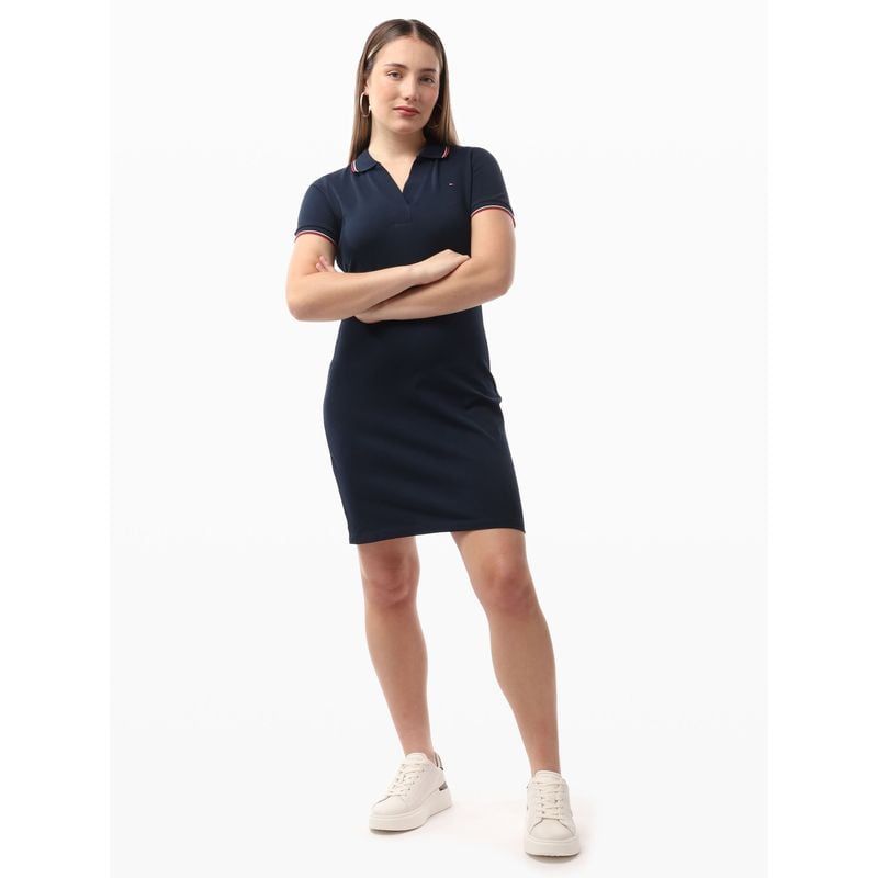 Tommy Hilfiger - Đầm nữ TH Tip Open Slim Polo Knee Dress