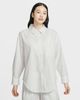 Nike - Áo Sơ Mi Nữ Nike Sportswear Chill Poplin Women's Oversized Woven Long-Sleeve Striped Top