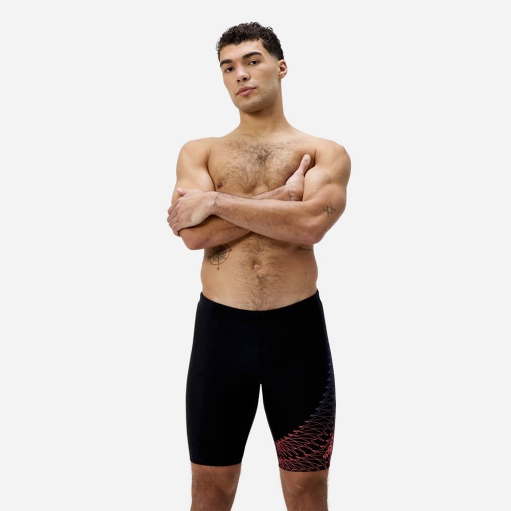Speedo - Quần bơi nam Medley Logo Jam Red Jammers