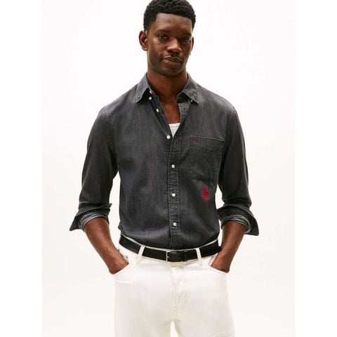 Tommy Hilfiger - Áo sơ mi tay dài nam Workwear Denim TH Shirt