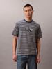 Calvin Klein - Áo Thun Tay Ngắn Nam Monogram Logo Stripe Relaxed T-Shirt
