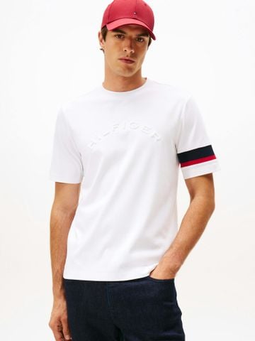 Tommy Hilfiger - Áo thun tay ngắn nam Colour-Blocked Sleeve Interlock Knit T-Shirt