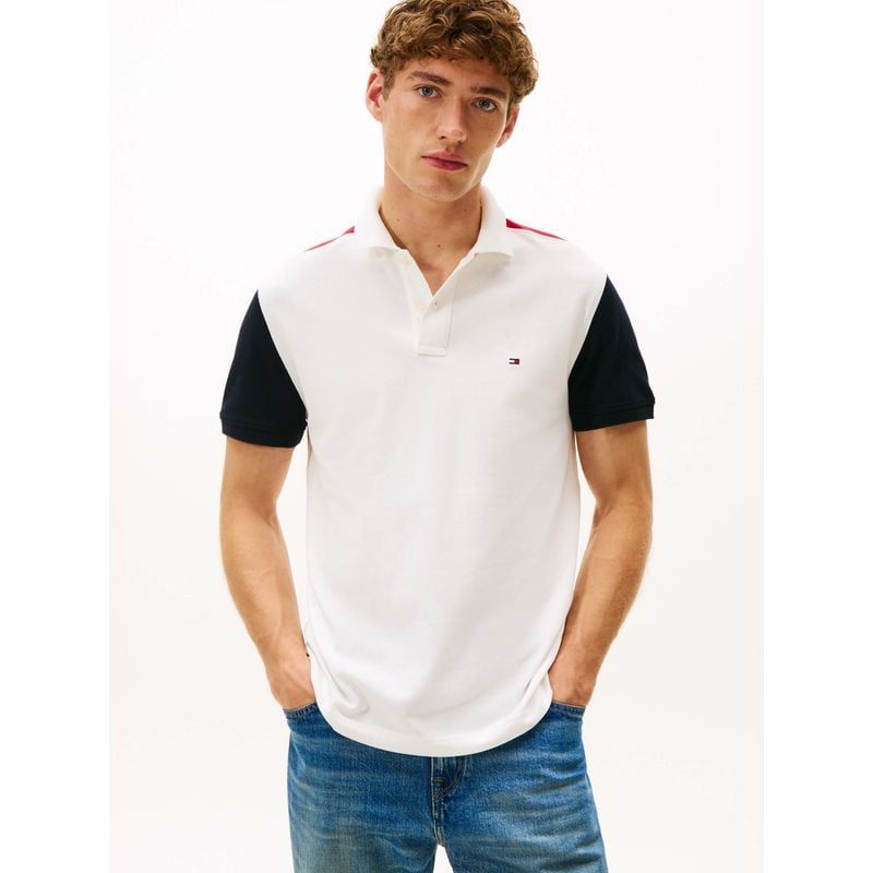 Tommy Hilfiger - Áo thun có cổ polo tay ngắn nam Premium Blocking Regular Polo
