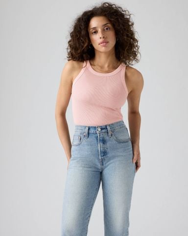Levi's - Áo thun ba lỗ nữ Essential Racer Tank - Pink - 2
