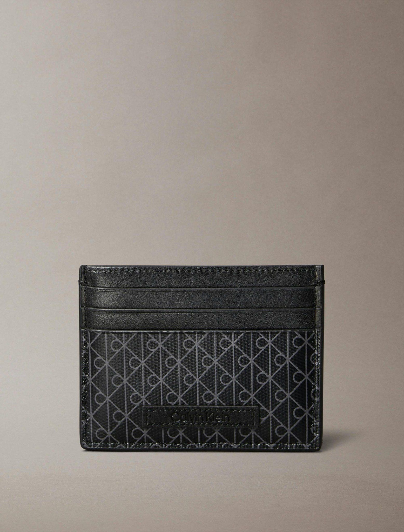 Calvin Klein - Ví đựng thẻ nam Allover Monogram Logo Card Case