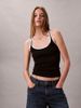 Calvin Klein - Áo ba lỗ dệt kim nữ Contrast Trim Rib Tank Top