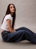 Calvin Klein - Quần jeans ống rộng nữ Premium Wide Leg Jeans