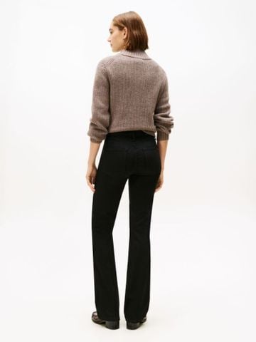 Tommy Hilfiger - Quần Jean dài Nữ Mid Rise Bootcut Black Jeans