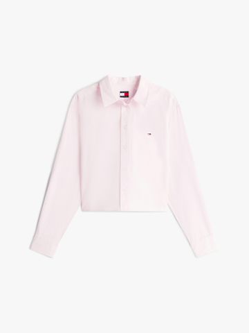 Tommy Hilfiger - Áo Sơ Mi Tay Dài Nữ Relaxed Fit Cropped Poplin Shirt