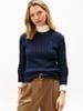Tommy Hilfiger - Áo Sweater Nữ Cotton Cable Mid Gauge Crew Neck Long Sleeve Sweater