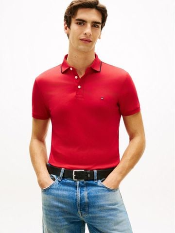 Tommy Hilfiger - Áo Thun Có Cổ Nam Liquid Cotton Tipped Slim Polo