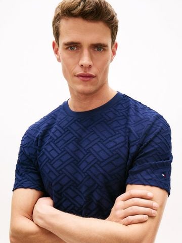 Tommy Hilfiger - Áo Thun Tay Ngắn Nam Cotton Jacquard Flag Tee