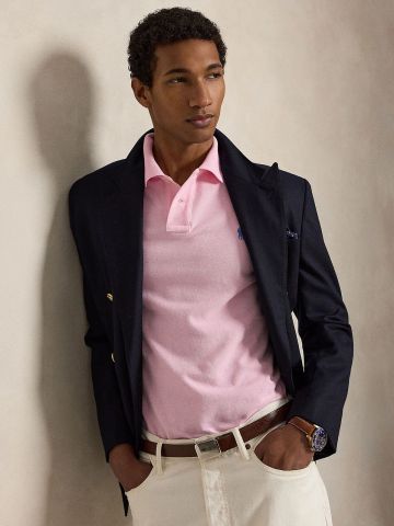 Ralph Lauren - Áo Thun Có Cổ Nam Slim Fit Mesh Polo Shirt