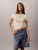 Calvin Klein - Áo Thun Tay Ngắn Nữ Contour Rib Logo Cropped Tee