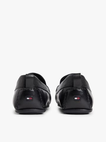 Tommy Hilfiger - Giày Thời Trang Nam Leather Textured Hardware Logo Driver Shoes