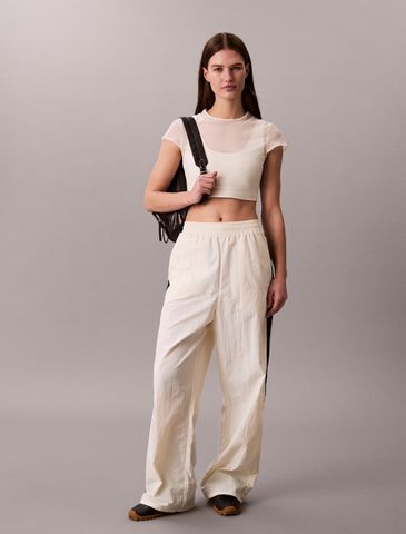 Calvin Klein - Quần Dài Thể Thao Nữ Icon Sport Wide Leg Track Pants
