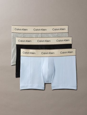 Calvin Klein - Set 3 Quần Lót Nam Heritage Cotton Stretch 3 Pack Trunks