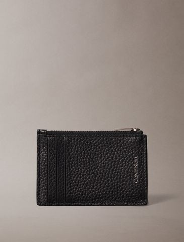 Calvin Klein - Ví Nam Leather RFID Cardholder with Zip