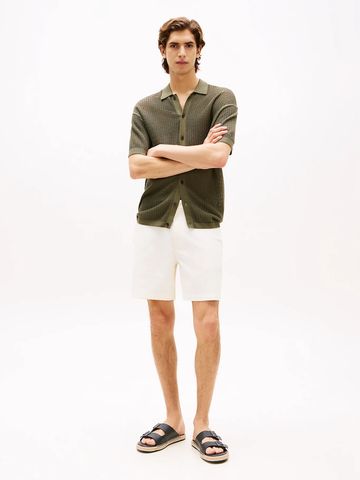 Tommy Hilfiger - Dép quai ngang nam Jute Slip-On Sandals With Leather