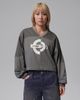 Nike - Áo Tay Dài Thể Thao Nữ Jordan Brooklyn Woven Long-Sleeve Graphic Sweatshirt