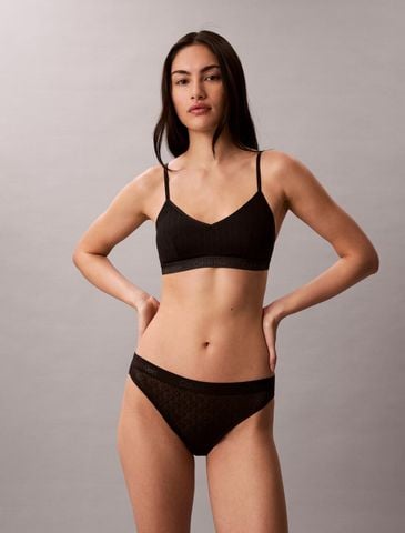 Calvin Klein - Áo Ngực Nữ Icon Logo Lace Bralette - 4