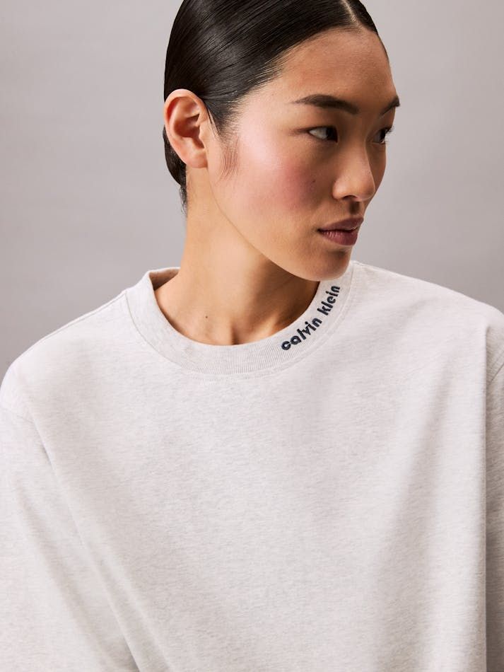 Calvin Klein - Áo thun thời trang nữ Cotton Jersey Relaxed T-Shirt