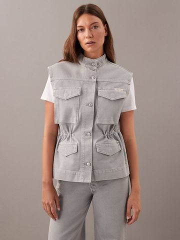 Calvin Klein - Áo Khoác Nữ Fitted Utility Vest