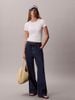 Calvin Klein - Quần Jean Dài Nữ Contrast Stripe Low Rise Baggy