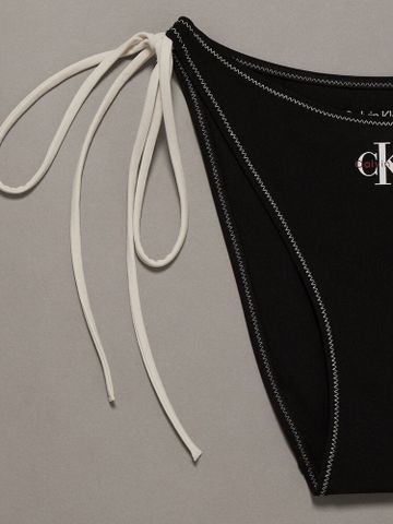 Calvin Klein - Quần Bikini Nữ Graphic Monogram Swim Side Tie Bikini Bottom