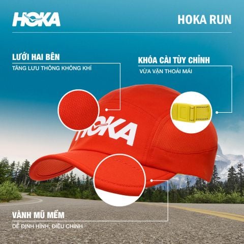 Hoka - Nón Lưỡi Trai Unisex Run Hat