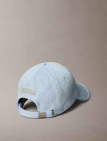Calvin Klein - Nón lưỡi trai nam Burnout Emblem Logo Denim Cap - 3
